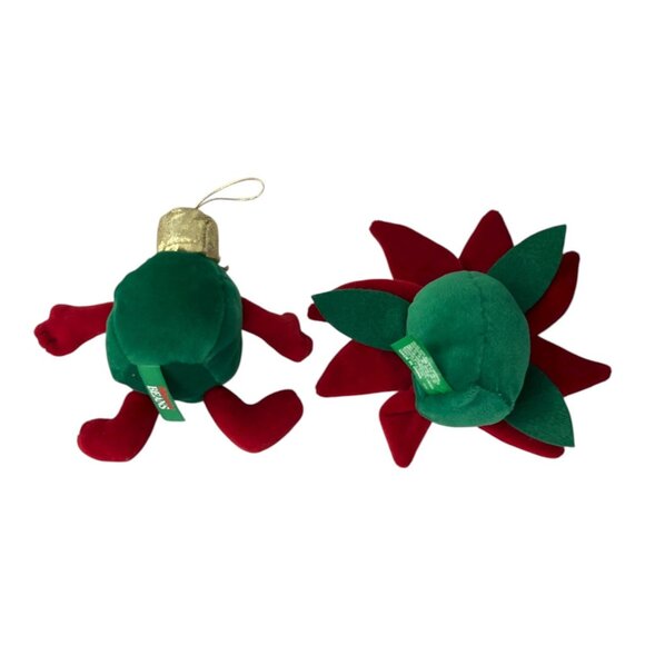 VTG Set of 2 Merry Beans Plush Ornaments – Dandee International Christmas Charac - Picture 4 of 6